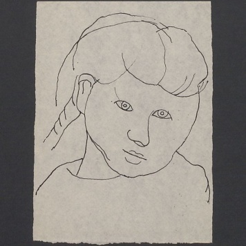 Szkic portretu dziewczynki