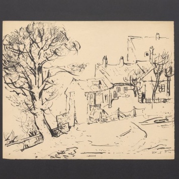 Pejzaż z miasteczkiem