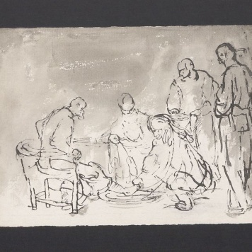 Chrystus myjący stopy apostołom