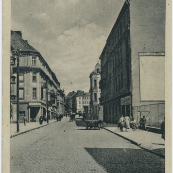 Hindenburgstr. mit Palastkino, Warthegau, Kalisz