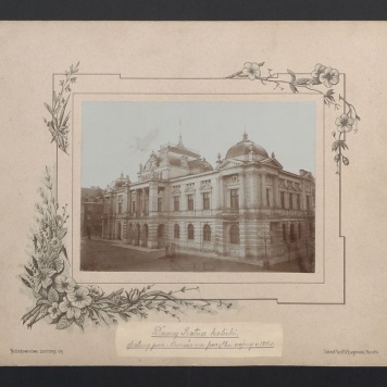 Dawny Ratusz kaliski, spalony przez Niemców na początku wojny w 1914 r.