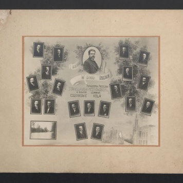 W dniu imienin Pierwszemu Prezesowi Stanisławowi Mystkowskiemu w dowód uznania członkowie koła