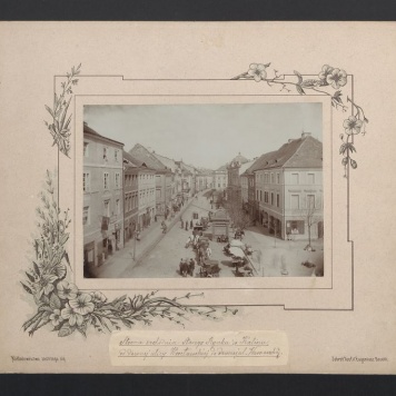 Strona zachodnia Starego Rynku w Kaliszu, od dawnej ulicy Wrocławskiej do dawnej ul. Warszawskiej 