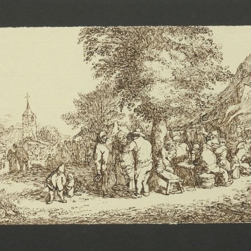 Scena przed karczmą