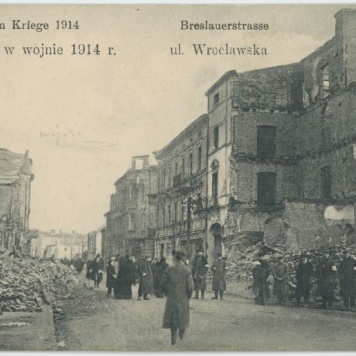 Ul. Wrocławska, Kalisz w wojnie 1914 r.