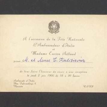 L'Ambassadeur d'Italie et Madame Enrico Aillaud