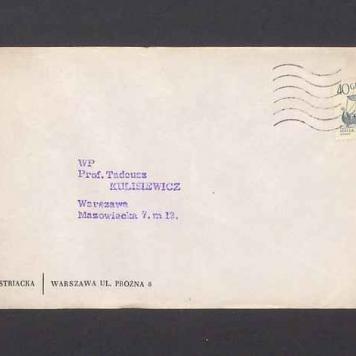 Koperta, nad. Czytelnia Austriacka