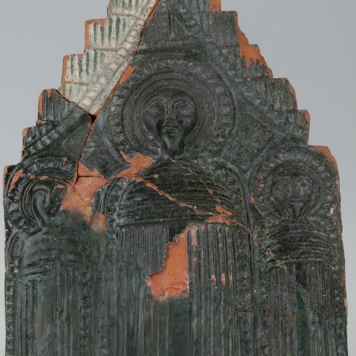 Kafel z wyobrażeniem trzech świętych