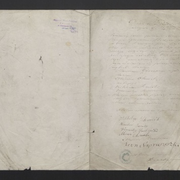 Protokół z wyboru Starszych Zgromadzenia Bednarskiego w Stawiszynie