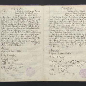 Księga wyzwolin mistrzów i czeladników cechu Stelmachowskiego w Stawiszynie