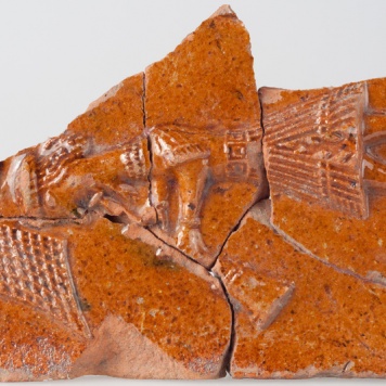 Kafel z muzykami grającymi na szałamajach