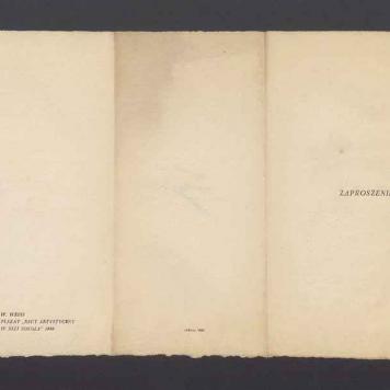 Zaproszenie na otwarcie wystawy plakatu "Od Młodej Polski do naszych dni"