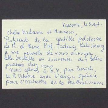 Chere Madame et Monsieur