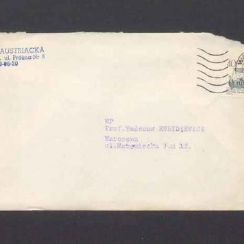 Koperta, nad. Czytelnia Austriacka