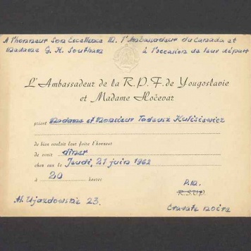 L'Ambassadeur de la Yougoslavie