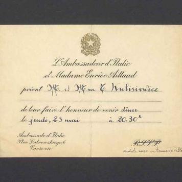 L'Ambassadeur d'Italie et Madame Enrico Aillaud [...]