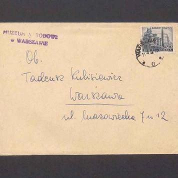Koperta, nad. Muzeum Narodowe w Warszawie