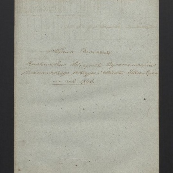Wykaz Rezultatu Rachunku Skrzynki Zgromadzenia Bednarskiego Okręgu i Miasta Stawiszyna za rok 1846
