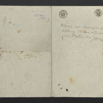 Załącznik z opłatą skarbową do listu czeladniczego