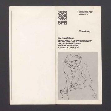 Einladung zur Ausstellung Zeichnen als Profession der polnische Kunstler Tadeusz Kulisiewicz