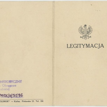 Odznaka Pamiątkowa P.W.  Konnego Rejonu Połud.- Pozn. nadana Kazimierzowi Głębowskiemu 