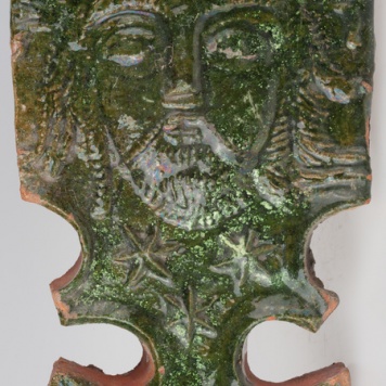 Kafel z wyobrażeniem twarzy Chrystusa