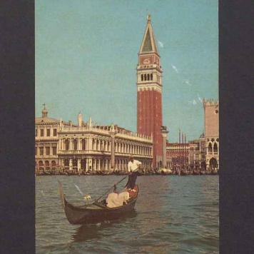 Venezia. Molo S. Marco e Gondola