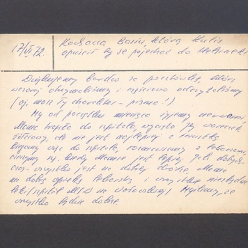 Kochana Basiu, którą Kulis opuścił, by se pojechać do Helsinek!