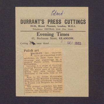 Durrant's press cuttings