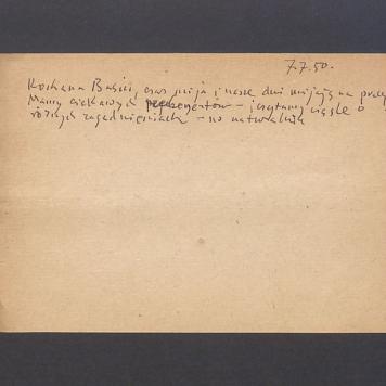 Kochana Basiu, czas mija i nasze dni mijają [...]