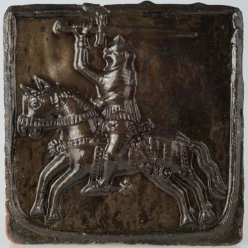 Kafel z herbem Pogoń