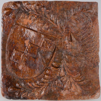 Kafel z herbem Dryja