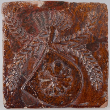 Kafel z herbem Poraj