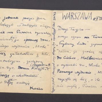 Drogi Tadzio - swego czasu na łamach "Trybuny Ludu" [...]
