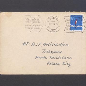 Koperta, adr. WP. B. i T. Kulisiewicz