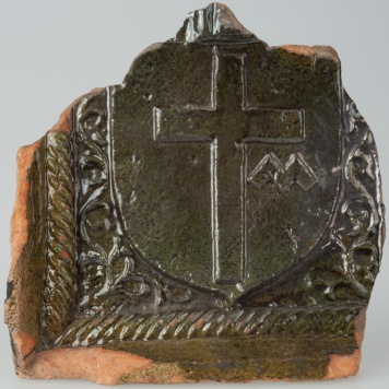 Kafel z herbem Dębno