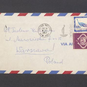 Koperta, adr. WP. Tadeusz Kulisiewicz