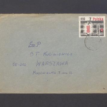 Koperta, adr. Sz. P. B. T. Kulisiewicz