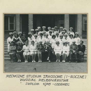Uczennice Medycznego Studium Zawodowego wydziału Pielęgniarstwa w Kaliszu