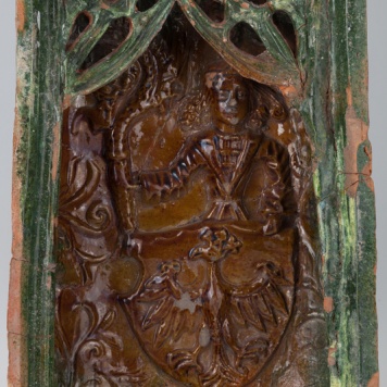 Kafel z tarczownikiem