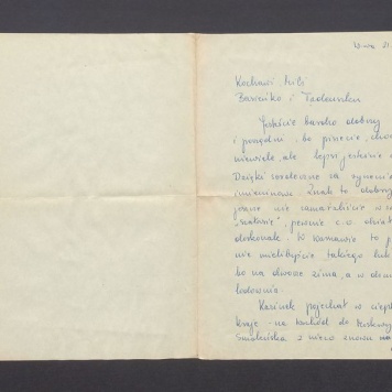 Kochani, Mili Basieńko i Tadeuszku. Jesteście bardzo dobrzy [...]