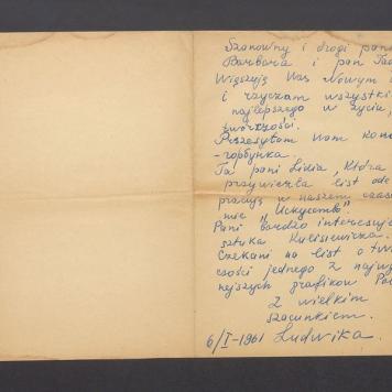 Szanowny i drogi pani Barbara i pan Tadeusz [...]