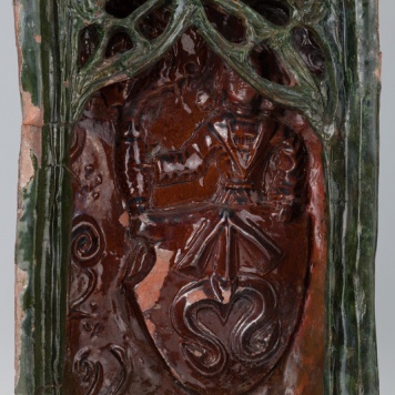 Kafel z tarczownikiem