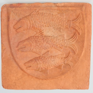 Kafel z herbem Korczbok