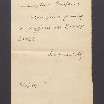 Szanowny Panie Profesorze, uprzejmie proszę [...]