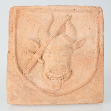 Kafel z herbem Pomian