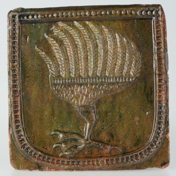 Kafel z herbem Kopacz