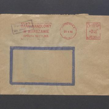 Koperta, nad. Bank Handlowy w Warszawie