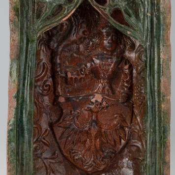 Kafel z tarczownikiem