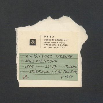 Desa, informacje o dziele "Soldatenkopf" T. Kulisiewicza